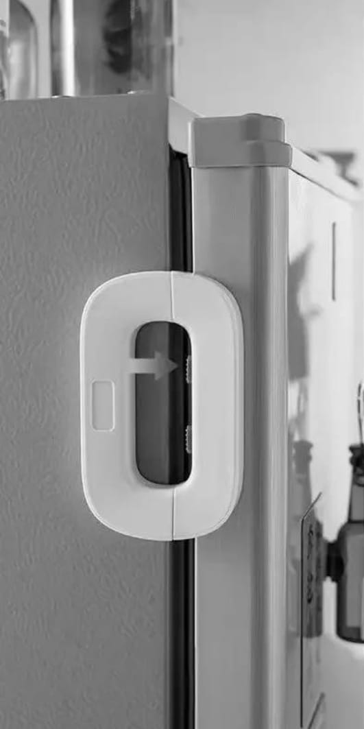 PREMIUM QUALITY Fridge Lock Adhesive Self Locking Refrigerator Door Lock