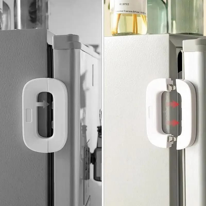 PREMIUM QUALITY Fridge Lock Adhesive Self Locking Refrigerator Door Lock