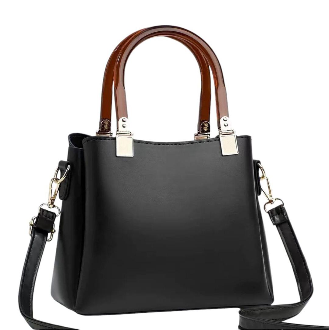 Plain Leather Shoulder Bag