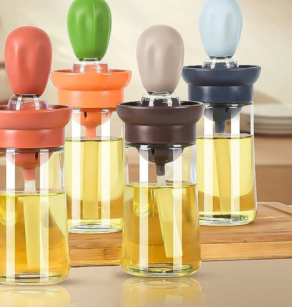 2 in 1 oil dispenser and brush